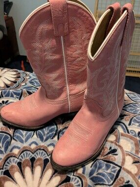 Girls Smoky Mountain Boots Pink Embroidered Western Boots